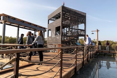 Jubail Mangrove Park is located on Al Jubail Island. Antonie Robertson/The National