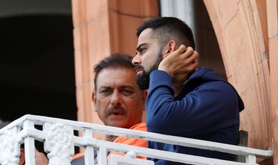 India head coach Ravi Shastri, left, should find a way to inspire the team with tales of Indian great Ajit Wadekar, who died on Wednesday - India's Independence Day - age 77. Reuters