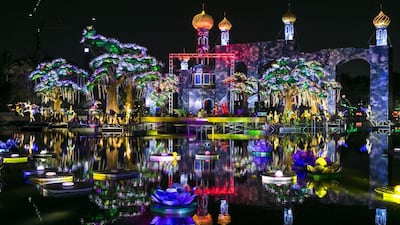 Garden Glow in Zabeel Park, Dubai, is a winner with visitors and it may become a world record holder, too. Reem Mohammed / The National