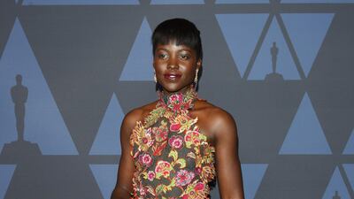 Lupita Nyong'o in Givenchy at the 11th Annual Governors Awards in Hollywood on October 27, 2019. EPA