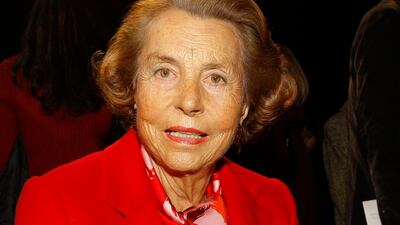 L'Oreal cosmetics heiress Liliane Bettencourt died at the age of 94 at her home in Paris on Wednesday. Jacques Brinon, AP
