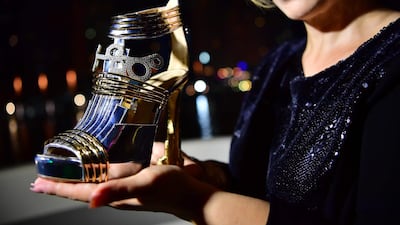 The shoes are worth an eye-watering $19.9 million. AFP