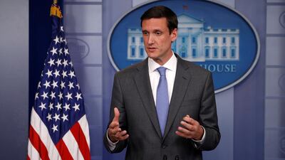White House Homeland Security Advisor Tom Bossert speaks to reporters about the global WannaCry 'ransomware' cyber attack, prior to the daily briefing at the White House in Washington, US. May 2017. Jonathan Ernst / Reuters file photo