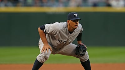 Rodriguez was back after recovering from a hip injury. Jonathan Daniel / Getty Images / AFP