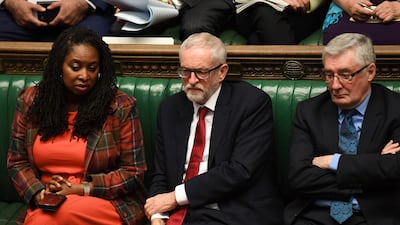 Opposition Labour party leader Jeremy Corbyn taking part in the first Prime Minister's Questions of the new year AFP