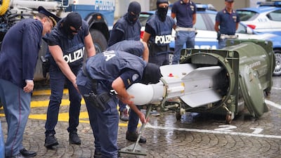 The Qatari missile discovered by Italian police had been deactivated but was otherwise in perfect working order. EPA