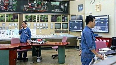 Technicians work in the Daya Bay nuclear power station in China. CLP Holdings via Bloomberg News