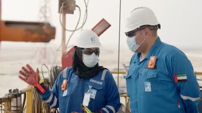 As the UAE on Saturday celebrates Emirati Woman's Day for the seventh time, AlUnood AlNuaimi said she is proud to be working as a woman in male-dominated environment. Photo: Adnoc