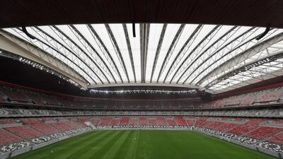The Al Bayt Stadium in Al Khor will stage the opening game of the 2022 Qatar World Cup. AP