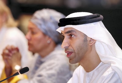 Dr Thani Al Zeyoudi, Minister of Climate Change and Environment. Chris Whiteoak / The National