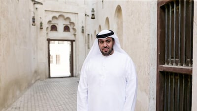 Nasser Abdullah, chairman of the Emirates Fine Arts Society and the editor in chief of a newly relaunched art magazine Tashkeel. Sarah Dea/The National