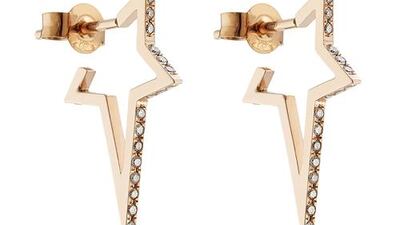 Diane Kordas 18kt rose gold and white diamond earrings, Dh6, 679, at Stylebop.com. Courtesy Stylebop.com