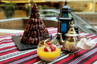 Dates, coffee and juices. Photo: Dusit Thani