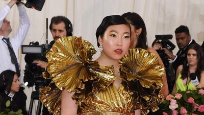 Rapper and actress Awkwafina arrives at the 2019 Met Gala in New York on May 6. AFP