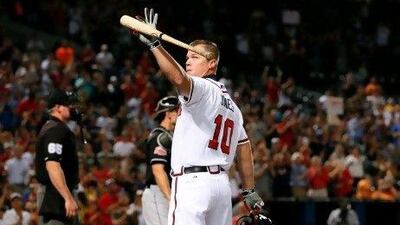 Chipper Jones has been impressive for the Atlanta Braves.