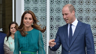 For the visit, the Duchess of Cambridge wore a green and emerald Aross Girl x Soler London dress, thought to be a sartorial nod to the colour of Islam and the national colour of Pakistan. AFP