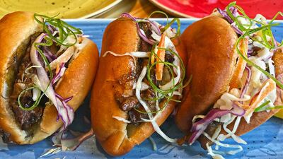 Oxtail cocobread sandwich at Ting Irie. Courtesy Ting Irie