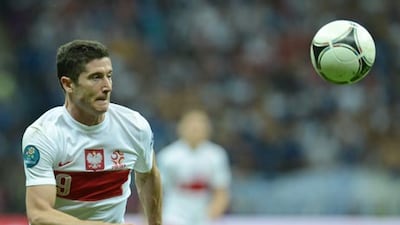 Robert Lewandowski, the Poland forward has been linked with Manchester United.