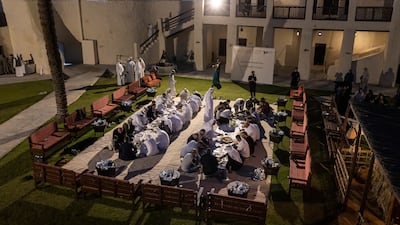The Emirati iftar takes place at Umm Al Quwain Museum