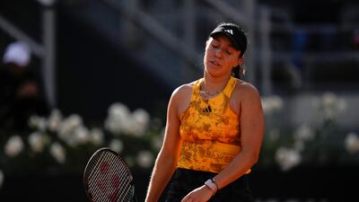 Jessica Pegula was beaten in three sets by Taylor Townsend at the Rome Masters, on May 11, 2023. AP