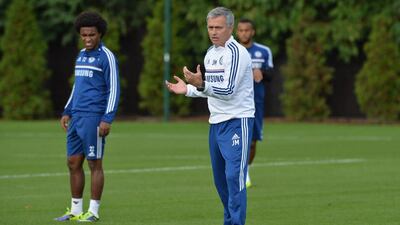 The purchase of Willian, left, by Jose Mourinho supplemented an attacking midfield department already overstocked. Darren Walsh / AP Photo
