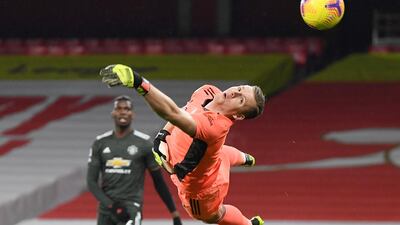 ARSENAL PLAYER RATINGS: Bernd Leno, 8 -- Made an impressive save from Fred’s curled first half strike, and outside of that, looked incredibly composed throughout the game. Reuters