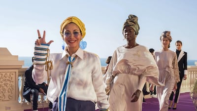 The Modest Culture designer with her looks. Photo: Leslie Pableo for The National