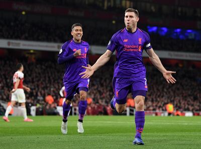 James Milner has been versatile for Liverpool and continues to chip in with vital goals. Getty Images