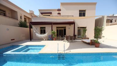 Golf Gardens villas: 3BR - Dh225,000 average rental rate, no change year-on-year. 4BR - Dh260,000 average rental rate, no change year-on-year. 5BR - Dh325,000 average rental rate, no change year-on-year. Sammy Dallal / The National