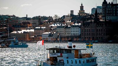 The island of Sodermalm in the background on April 2, 2020, Stockholm, Sweden. AFP