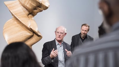 British sculptor Tony Cragg, who won the Turner Prize in 1988, says: ‘My interest is not what things look like, but why they look like that’. Courtesy Abbi Kemp / Leila Heller Gallery Dubai
