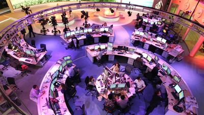 A general view of a studio of the TV Channel AlJazeera in Doha, Qatar. EPA
