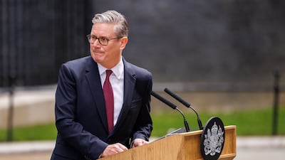 Keir Starmer announces his resignation as UK Prime Minister outside No 10 Downing Street in June. All photos: Getty Images