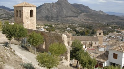 The Moorish castle remains overlook the village of Valez Blanco in Almria, Spain. iStockphoto.com