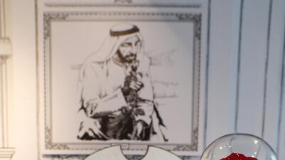 Even the cups, plates and cutlery are part of the 2D illusion. Pawan Singh / The National