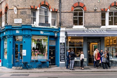 A Japanese fusion restaurant and a coffee shop in the regenerated Shepherd Market. Alamy