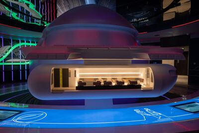 Visitors to DP World's Expo pavilion will be able to experience what it would be like in a Virgin Hyperloop passenger pod. Photo: Virgin Hyperloop