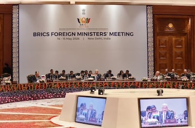 Russia's Sergey Lavrov, India's Subrahmanyam Jaishankar and Brazil's Mauro Vieira are among those attending the Brics gathering. EPA