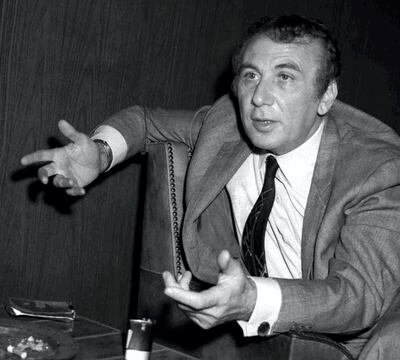 Picture from the early 1970s showing the late Syrian poet Nizar Qabbani (1923-1998) in Beirut, one of the Arab world's most prominent contemporary poets. AFP