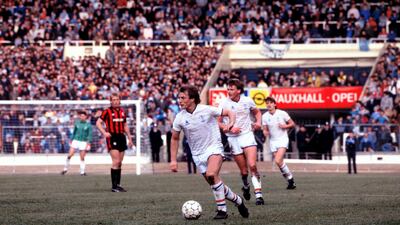 Chelsea's John Bumstead in possession. Getty Images