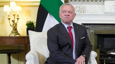 King Abdullah II stressed the need for a ceasefire and the protection of Palestinian civilians, in the London talks. AFP
