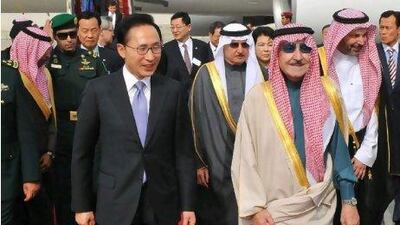 Lee Myung-bak, South Korea’s President , arrives in Riyadh on Tuesday. Mr Lee will visit Qatar today and the UAE.