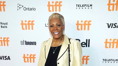 Singer Dionne Warwick, subject of the documentary 'Dionne Warwick: Don't Make Me Over' poses at its premiere at Tiff. AP