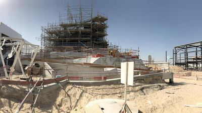 Construction on Monaco's pavilion is under way at the Dubai South district. Courtesy: Monaco Expo 2020