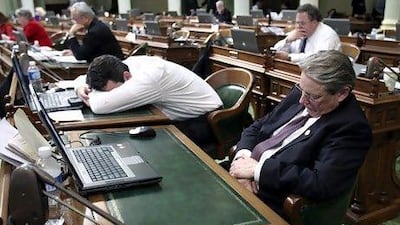 While beneficial, napping at work also has its downsides. Rich Pedroncelli / AP Photo