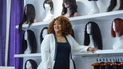 Wigmaker to the stars Babe Savage now lives in Abu Dhabi. Khushnum Bhandari / The National