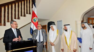 'UAE will be Costa Rica's hub for relations with the region'. Photo by WAM