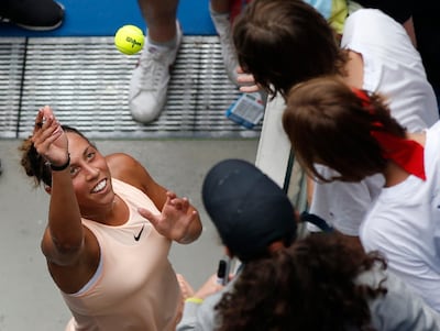 The American Madison Keys beat Ana Bogdan of Romania in straight sets. Toru Hanai / Reuters