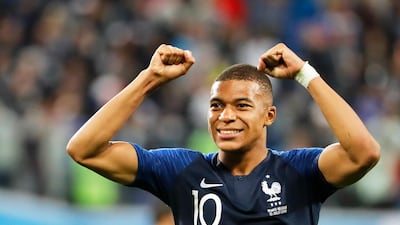 Kylian Mbappe and France will be celebrating on Sunday in the World Cup final according to The Nationa;'s prediction. EPA