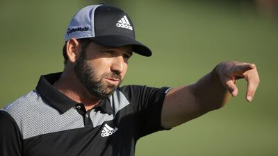Sergio Garcia on the 14th hole during the third round of the Omega Dubai Desert Classic. Kamran Jebreili / AP Photo